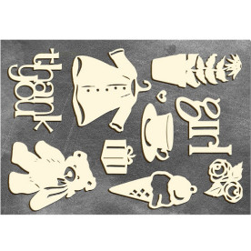 Набір чіпбордов "Це Дівчинка", 10 * 15 см від Фабрика Декору