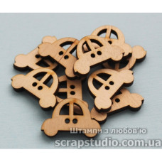Пуговка Машинка 31*21 мм от ScrapStudio