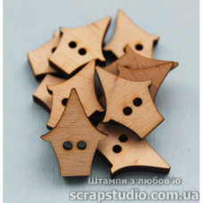 Пуговка 18*23 мм от ScrapStudio