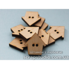 Пуговка Будинок 22 * 22 мм від ScrapStudio