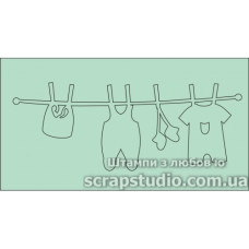 Чіпборд "Підвіска Дитяча Хлопчик" 118 * 63 мм від ScrapStudio