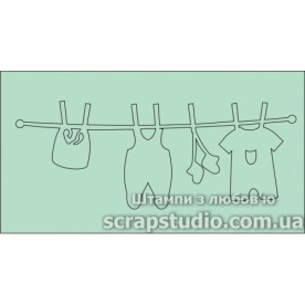 Чипборд "Подвеска Детская Мальчик" 118*63 мм от ScrapStudio