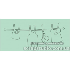 Чіпборд "Підвіска Дитяча Дівчинка" 125 * 58 мм від ScrapStudio