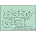 Чіпборд напис Baby Girl 49 * 30 мм від ScrapStudio