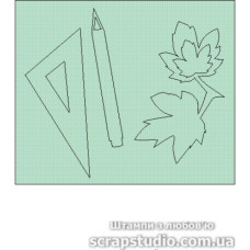 Чіпборд Набір Шкільної 7.5см * 6 см від ScrapStudio