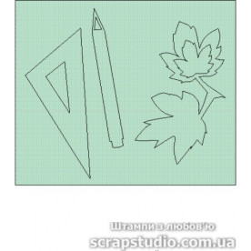 Чіпборд Набір Шкільної 7.5см * 6 см від ScrapStudio