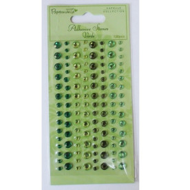 Набор самоклеящихся страз Adhesive Stones в зеленых тонах 120 шт. от Dalprint