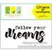 Акриловый штамп Follow your dreams, размер 51*21 мм, ScrapStudio