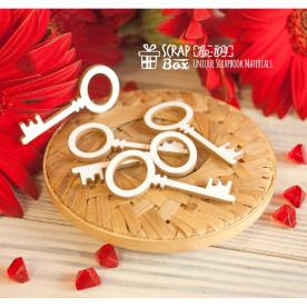 Чипборд Ключи (5 шт), размер 43*19 мм от ScrapBox