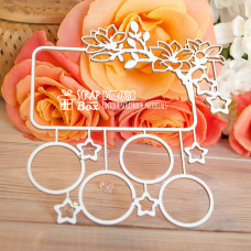 Чіпборд Метрика з магноліями, 108 * 120 мм від ScrapBox