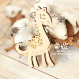 Заготовка фигурка для покраски Динозаврик , 37*55 мм от ScrapBox