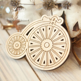 Заготовка фигурка для покраски Ретро велосипед, 59*47 мм от ScrapBox