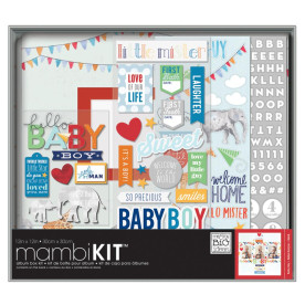 Набір для скрапбукінгу Cool Baby Boy Kit, 30 * 30 см від Me & My Big Ideas