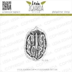 Акриловий штамп Розколотий горіх, 3,3 * 4,9 см, Lesia Zgharda