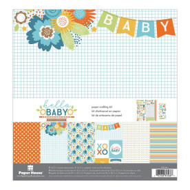 Набір двостороннього паперу Hello Baby Boy, 10 л від Paper House 