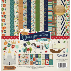 Набор двусторонней бумаги Once Upon A Time Prince, 14 л 30х30 см от Echo Park