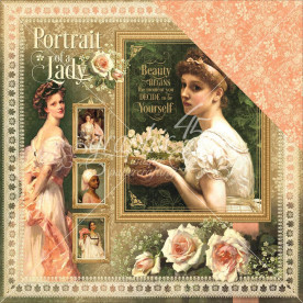 Двусторонняя бумага Portrait Of A Lady, 30*30 см от Graphic 45