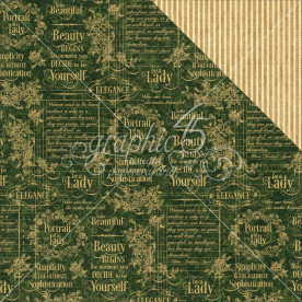 Двусторонняя бумага Alexandra, 30*30 см от Graphic 45