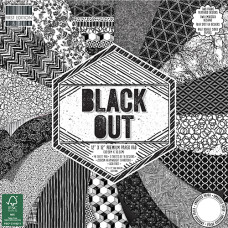Набор бумаги Black Out, 16 листов , 30*30 см,  200 г/м от First Edition