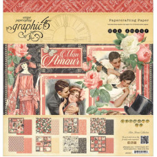 Набір паперу Mon Amour, 8 листів, 30 * 30 см від Graphic 45