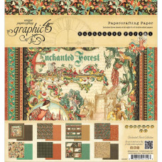 Набір паперу Enchanted Forest, 20 * 20 см, 8 листів від Graphic45