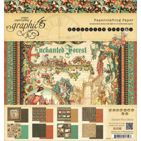 Набір паперу Enchanted Forest, 20 * 20 см, 8 листів від Graphic45