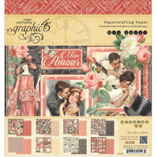Набір паперу Mon Amour, 20 * 20 см, 8 листів від Graphic 45