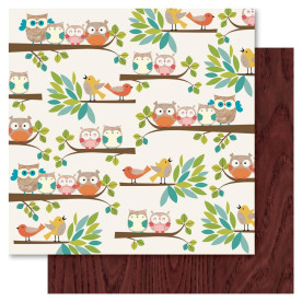 Двусторонняя бумага Hoot, 30*30 см, 1 шт от Ruby Rock-It