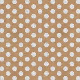Одностороння крафт папір WHT POLKA, 30 * 30 см від Ruby Rock-It