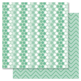 Двусторонняя бумага Green Spotti, 30*30 см от Ruby Rock-It