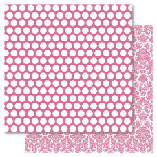 Двусторонняя бумага Pink Spotted, 30*30 см от Ruby Rock-It