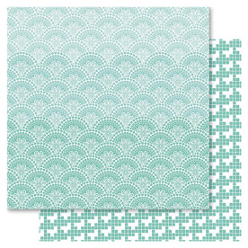 Двусторонняя бумага Teal Doily, 30*30 см от Ruby Rock-It