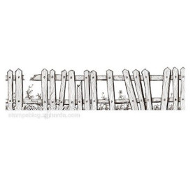 Акриловий штамп Забор 10,5х2,5 см