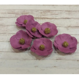 Набір кольорів бузковий 6 шт, 2,8 см від СкрапКлумба