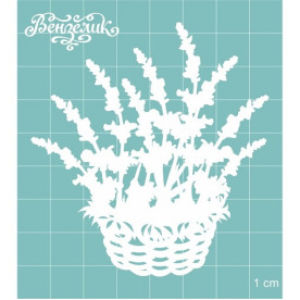 Чипборд "Корзинка с цветами 05", 71*76 мм от Вензелик