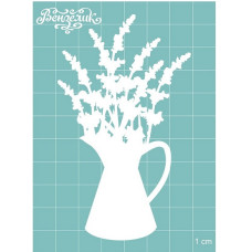 Чипборд Кувшин с цветами, 58*98 мм от Вензелик