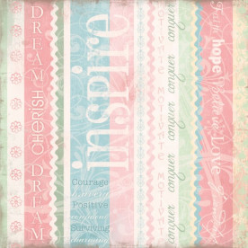 Односторонній папір для скрапбукінгу 30х30 см Inspire від Melissa Frances