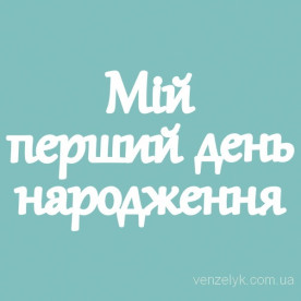 Чіпборд "Мій перший день народження", 83 * 151 см від Вензелік