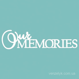 Чіпборд "OUR MEMORIES", 100 * 26 мм від Вензелік