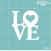 Чипборд LOVE, 32*35 мм от Вензелик