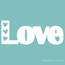 Чіпборд "LOVE 04", 26 * 67 мм від Вензелік