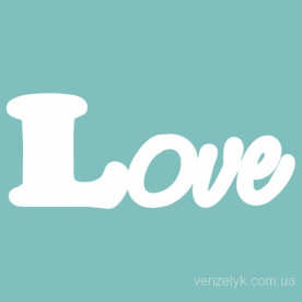 Чіпборд "LOVE 05", 28 * 71 мм від Вензелік
