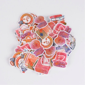 Набір наклейок різнокольоровий, розміри від 13 до 25 мм