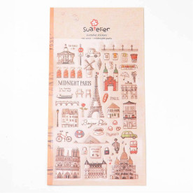 Набір наклейок "Bonjour Paris", 15 * 9 см від Suatelier