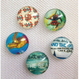 Набір кабошонов Морська подорож, 14 мм, 5 шт