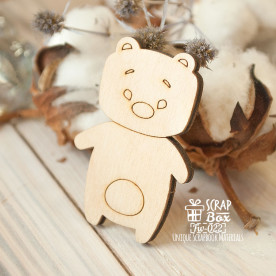 Заготівля фігурка для фарбування Звірятко, 35 * 52 мм від ScrapBox