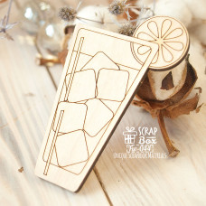 Заготовка фигурка для покраски Коктейль, 51*82 мм от ScrapBox