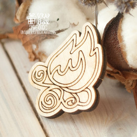 Заготовка фигурка для покраски Костер, 33*40 мм от ScrapBox