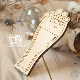 Заготівля фігурка для фарбування Пиво в келиху, 79 * 34 мм від ScrapBox