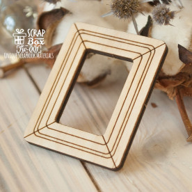 Заготовка фигурка для покраски Рамочка, 40*50 мм от ScrapBox